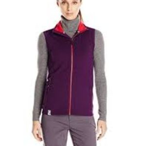 Icebreaker Wool Vest Cascade Purple Merino Wool Vest Pockets XS